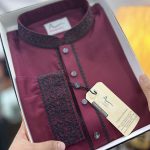 Black Maroon Premium Panjabi