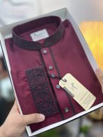 Black Maroon Premium Panjabi